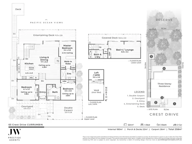 Floorplan of Homely house listing, 63 Crest Drive, Currumbin QLD 4223