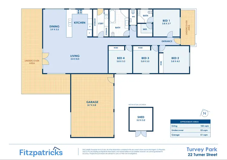 Floorplan of Homely house listing, 22 Turner Street, Turvey Park NSW 2650