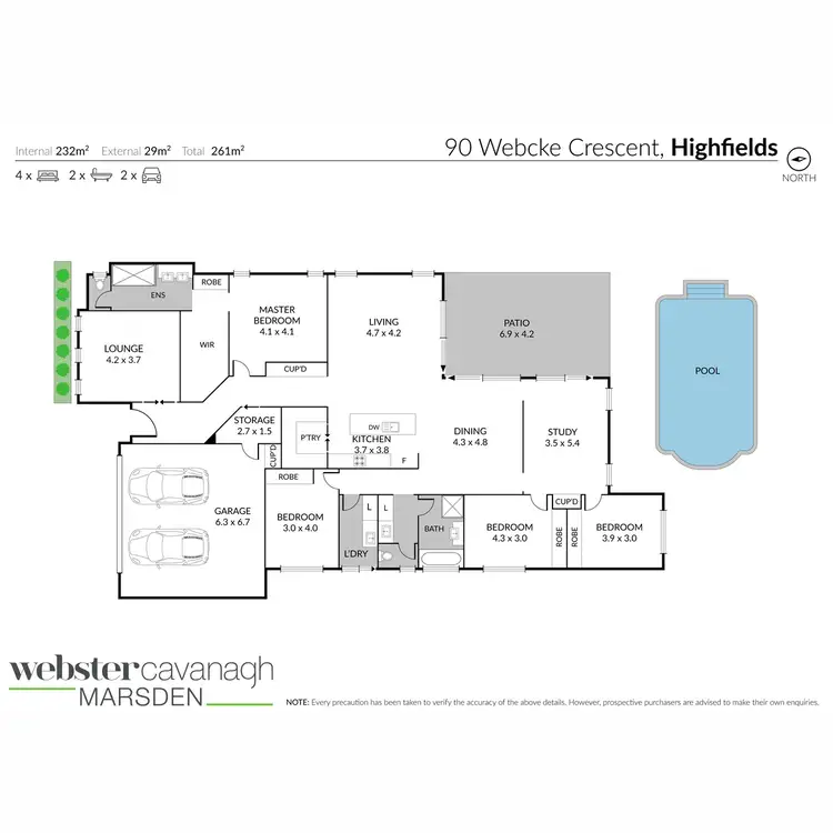 Floorplan of Homely house listing, 90 Webcke Crescent, Kleinton QLD 4352