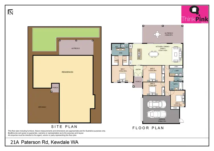 Floorplan of Homely house listing, 21A Paterson Road, Kewdale WA 6105