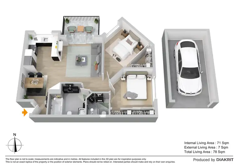 Floorplan of Homely unit listing, 12/1479 Sandgate Road, Nundah QLD 4012