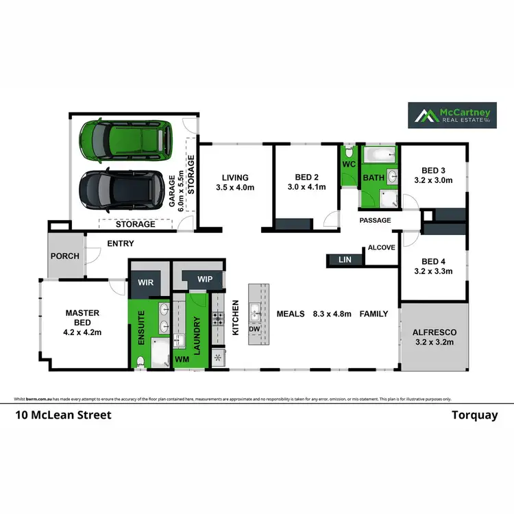 Floorplan of Homely house listing, 10 McLean Street, Torquay VIC 3228