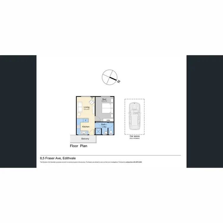 Floorplan of Homely flat listing, 8/5 Fraser Avenue, Edithvale VIC 3196