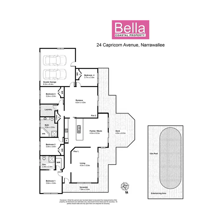 Floorplan of Homely house listing, 24 Capricorn Avenue, Narrawallee NSW 2539