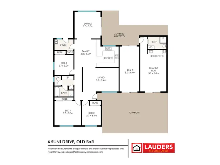 Floorplan of Homely house listing, 6 Suni Drive, Old Bar NSW 2430