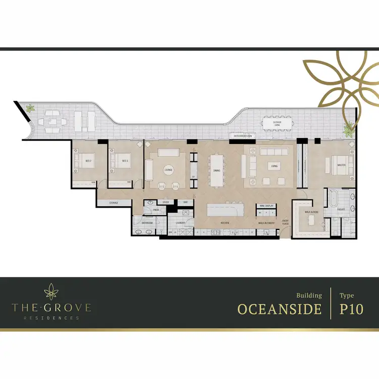 Floorplan of Homely apartment listing, 1402/1 Airlie Street, Claremont WA 6010