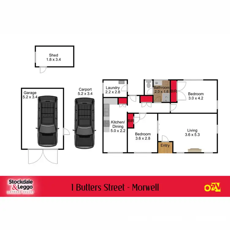 Floorplan of Homely house listing, 1 Butters Street, Morwell VIC 3840