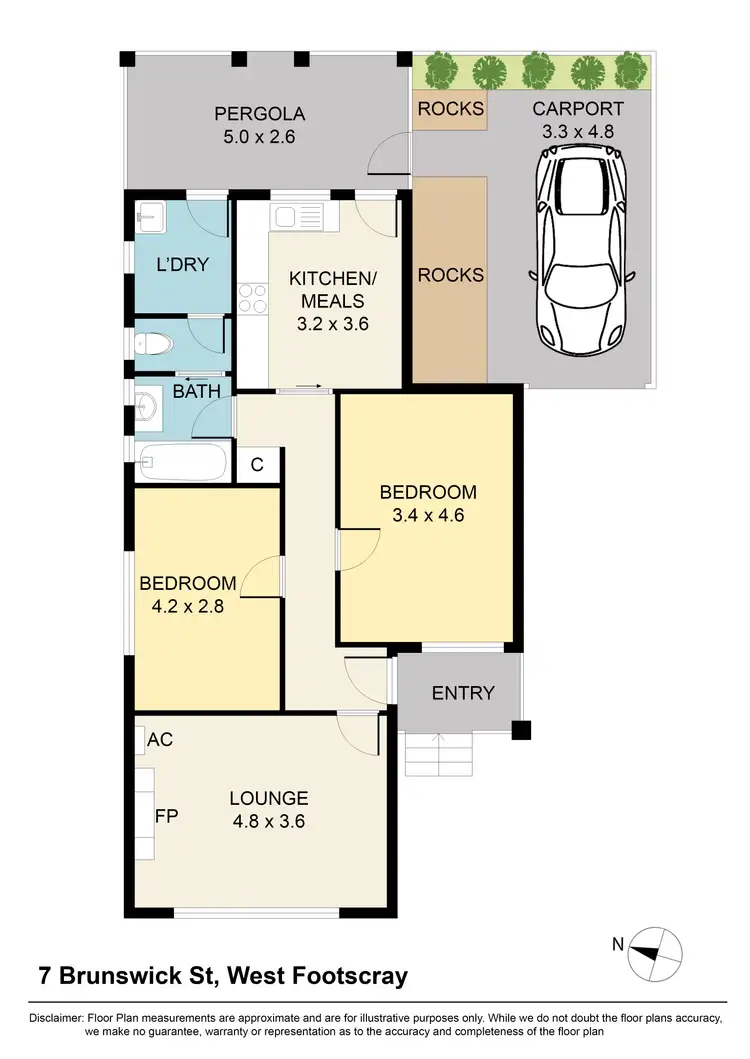 Floorplan of Homely house listing, 7 Brunswick Street, West Footscray VIC 3012