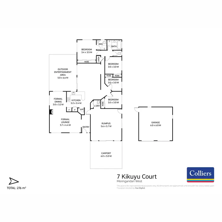 Floorplan of Homely house listing, 7 Kikuyu Court, Meringandan West QLD 4352