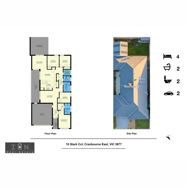 Floorplan of Homely house listing, 10 Stark Circuit, Cranbourne East VIC 3977