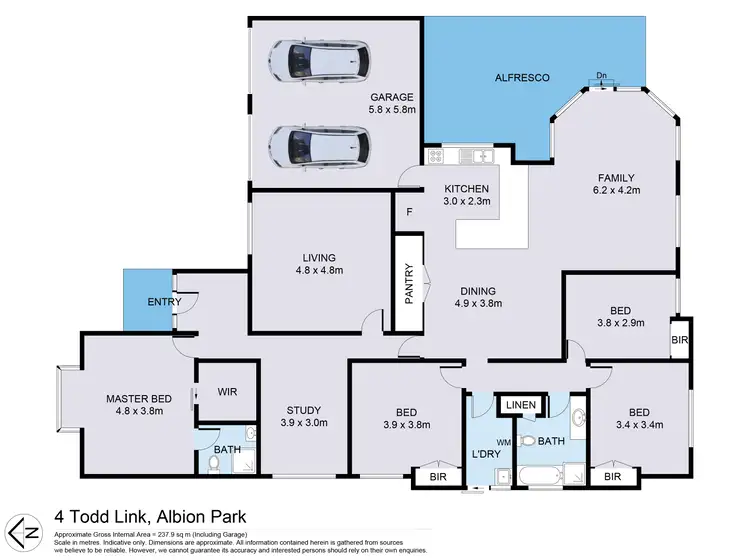 Floorplan of Homely house listing, 4 Todd Link, Albion Park NSW 2527