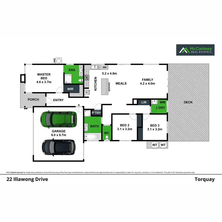 Floorplan of Homely house listing, 22 Illawong Drive, Torquay VIC 3228