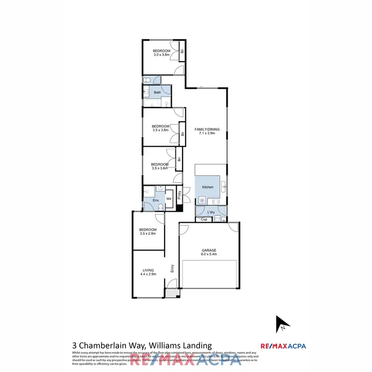 Floorplan of Homely house listing, 3 Chamberlain Way, Williams Landing VIC 3027
