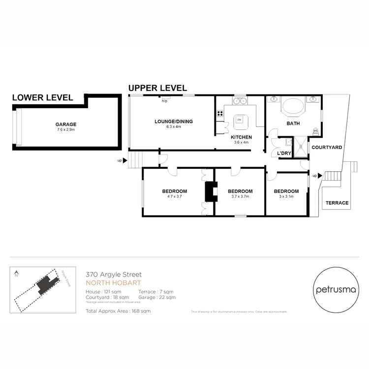 Floorplan of Homely house listing, 370 Argyle Street, North Hobart TAS 7000
