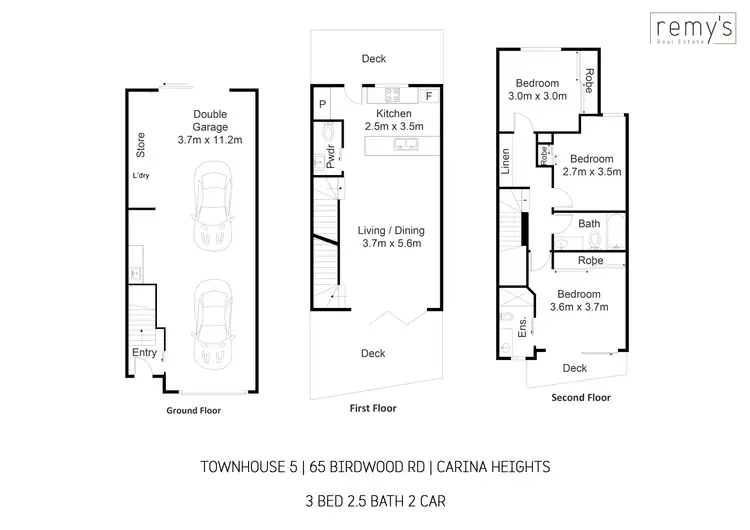 Floorplan of Homely townhouse listing, 5/65 Birdwood Road, Carina Heights QLD 4152