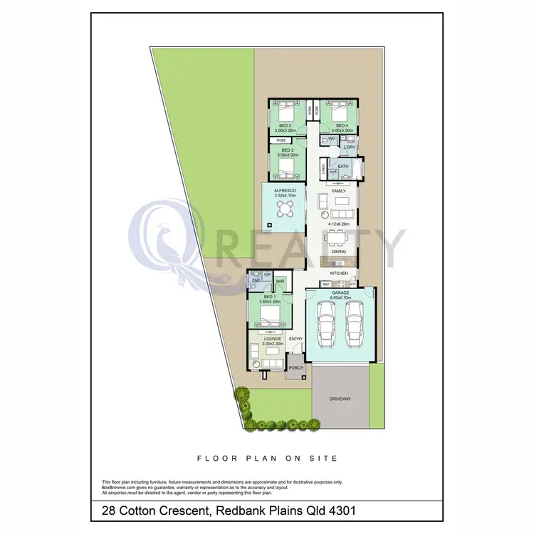 Floorplan of Homely house listing, 28 Cotton Crescent, Redbank Plains QLD 4301