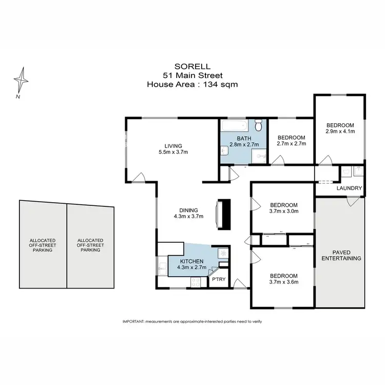 Floorplan of Homely house listing, 51 Main Road, Sorell TAS 7172