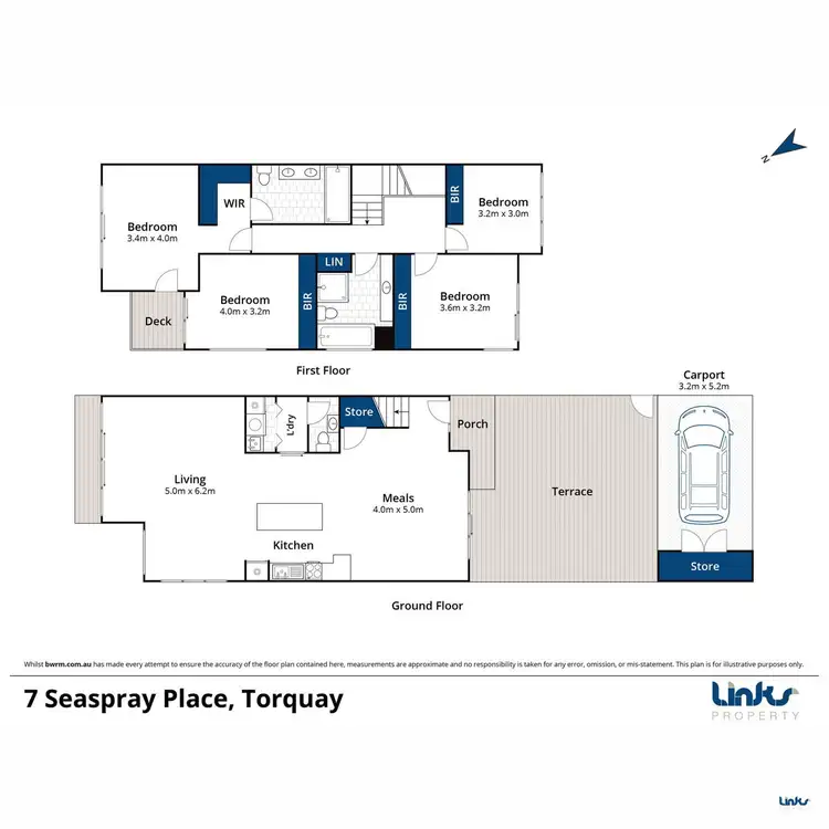 Floorplan of Homely townhouse listing, 7 Seaspray Place, Torquay VIC 3228
