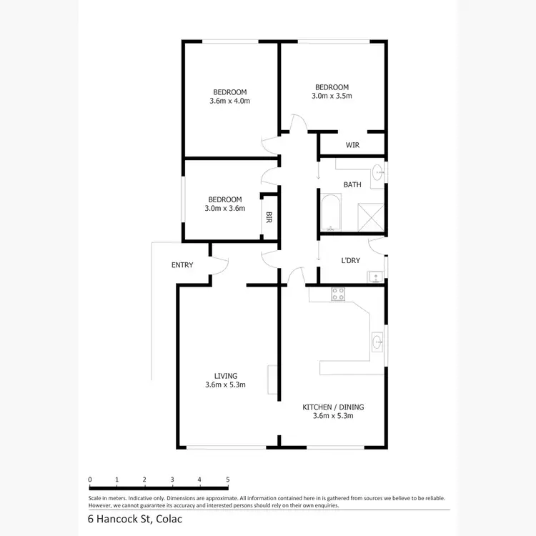 Floorplan of Homely house listing, 6 Hancock Street, Colac VIC 3250
