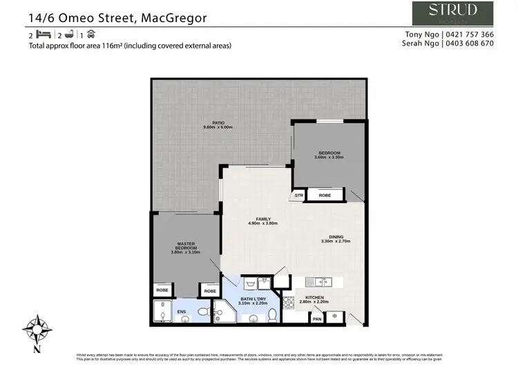Floorplan of Homely unit listing, 14/4-8 Omeo Street, Macgregor QLD 4109