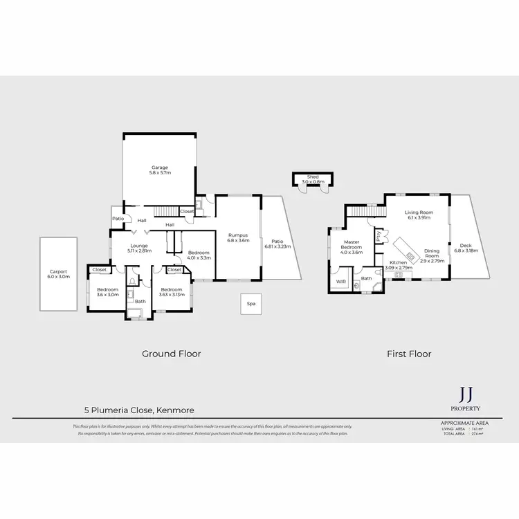Floorplan of Homely house listing, 5 Plumeria Close, Kenmore QLD 4069