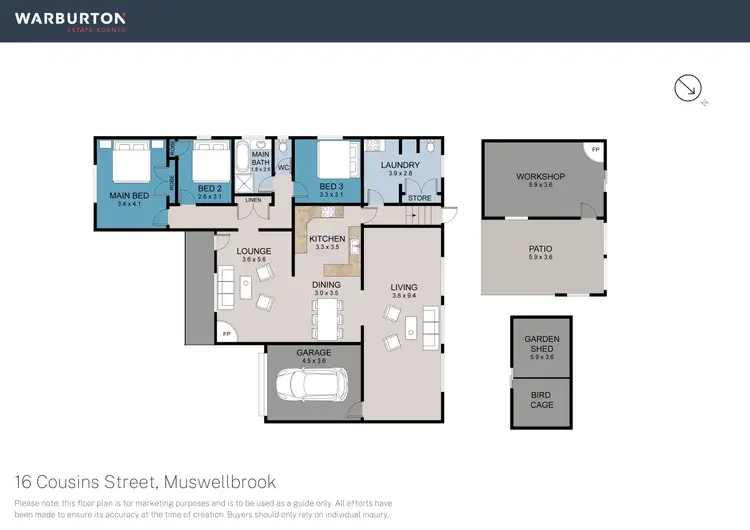 Floorplan of Homely house listing, 16 Cousins Street, Muswellbrook NSW 2333