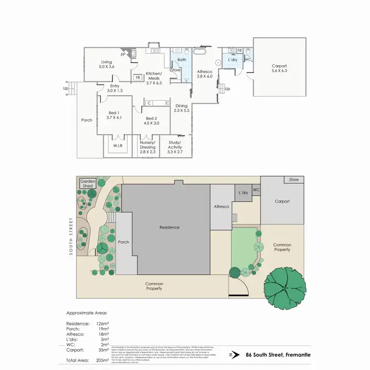 Floorplan of Homely house listing, 86 South Street, Fremantle WA 6160