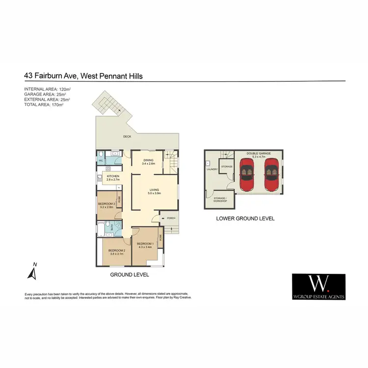 Floorplan of Homely house listing, 43 Fairburn Avenue, West Pennant Hills NSW 2125