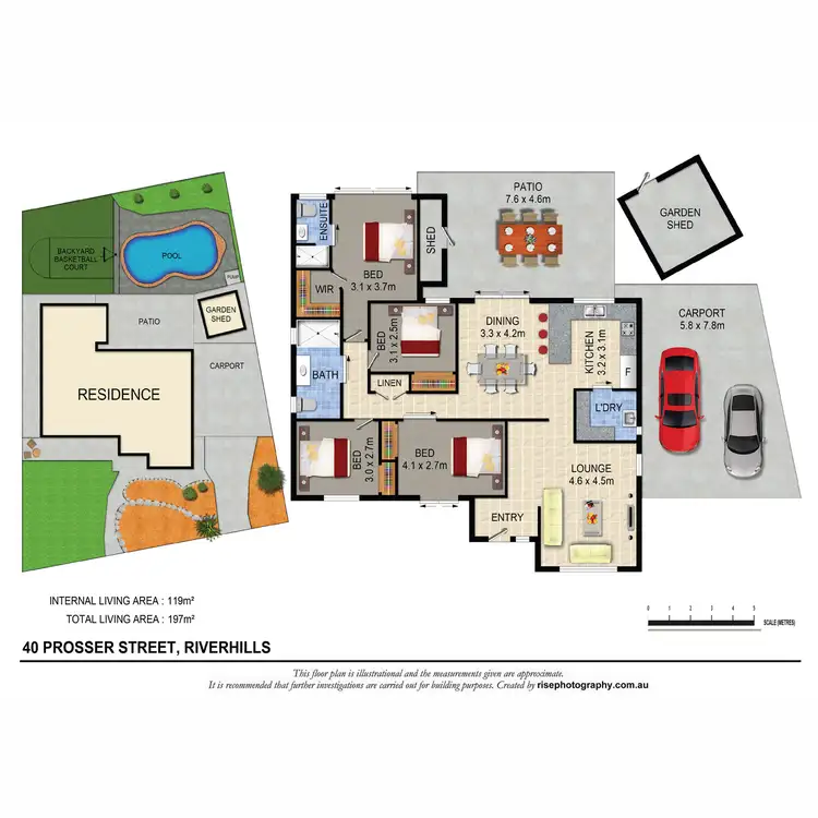 Floorplan of Homely house listing, 40 Prosser Street, Riverhills QLD 4074