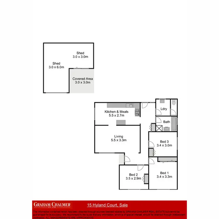 Floorplan of Homely house listing, 15 Hyland Court, Sale VIC 3850