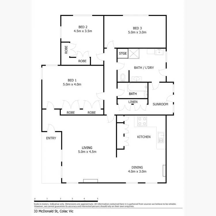 Floorplan of Homely house listing, 33 McDonald Street, Colac VIC 3250