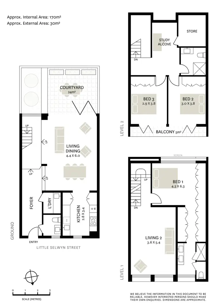 Floorplan of Homely house listing, 1 Little Selwyn Street, Paddington NSW 2021