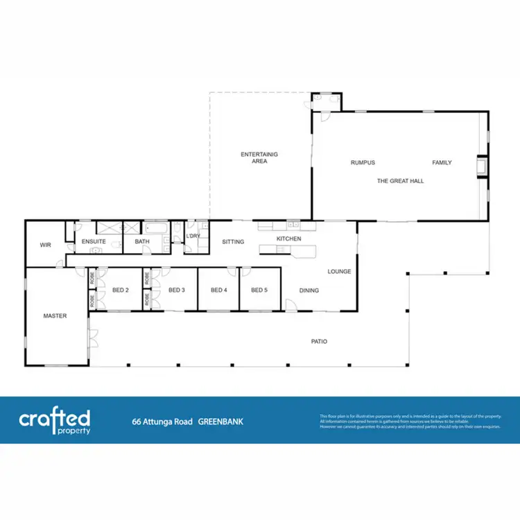 Floorplan of Homely house listing, 66 Attunga Road, Greenbank QLD 4124