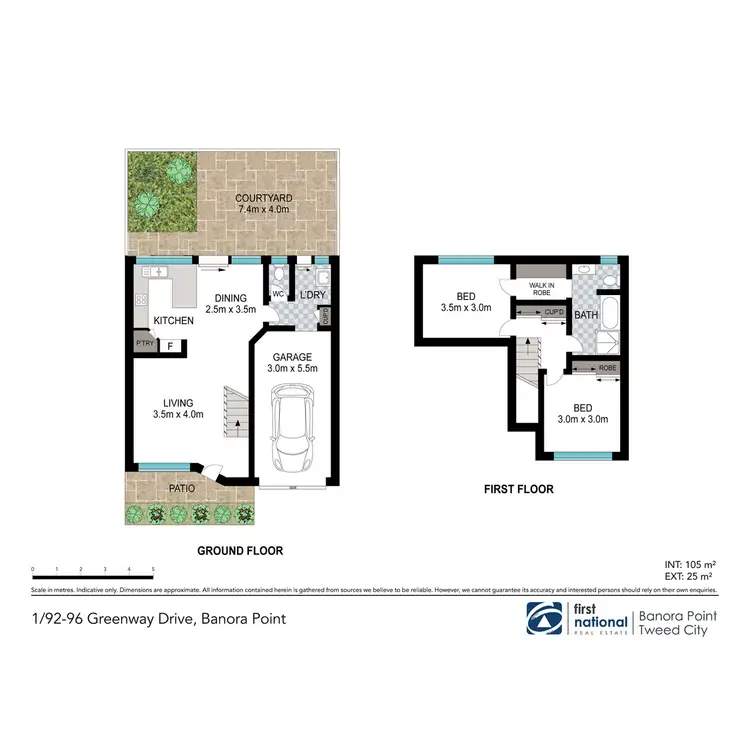 Floorplan of Homely townhouse listing, 1/92-96 Greenway Drive, Banora Point NSW 2486