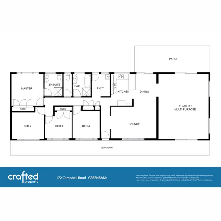 Floorplan of Homely house listing, 172 Campbell Road, Greenbank QLD 4124