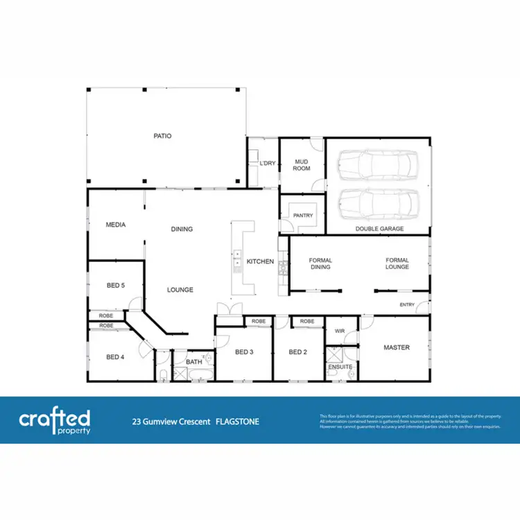 Floorplan of Homely house listing, 23 Gumview Crescent, Flagstone QLD 4280