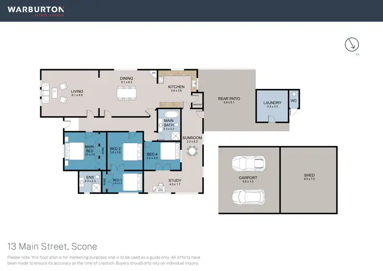 Floorplan of Homely house listing, 13 Main Street, Scone NSW 2337