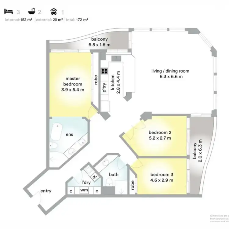 Floorplan of Homely apartment listing, 2104/3400-3420 Surfers Paradise Boulevard, Surfers Paradise QLD 4217