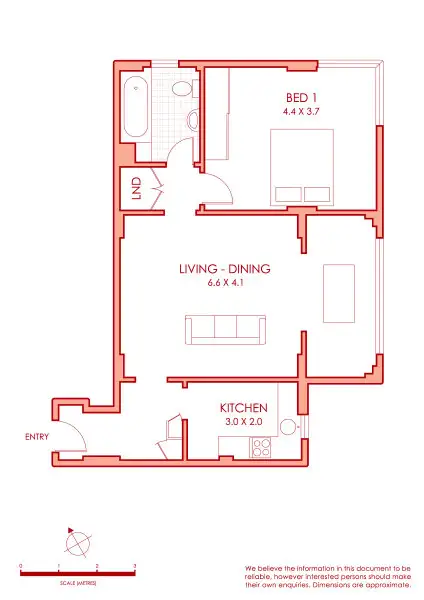 Floorplan of Homely apartment listing, 9/4 Ward Avenue, Elizabeth Bay NSW 2011