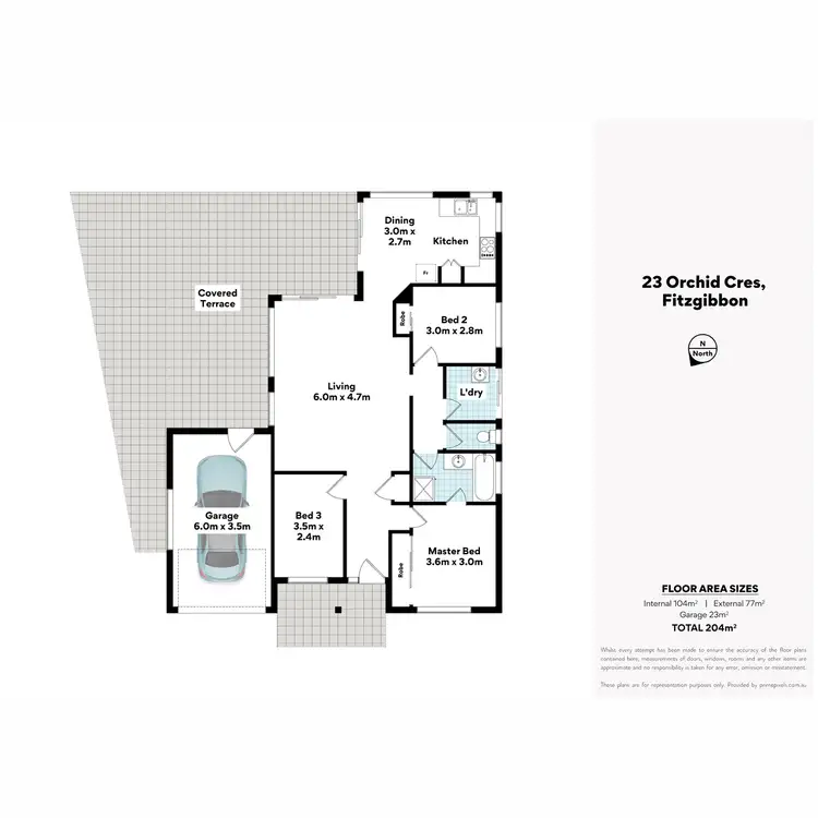 Floorplan of Homely house listing, 23 Orchid Cr, Fitzgibbon QLD 4018