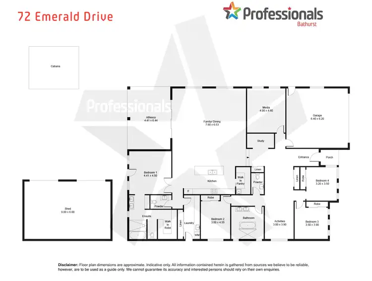 Floorplan of Homely house listing, 72 Emerald Drive, Kelso NSW 2795