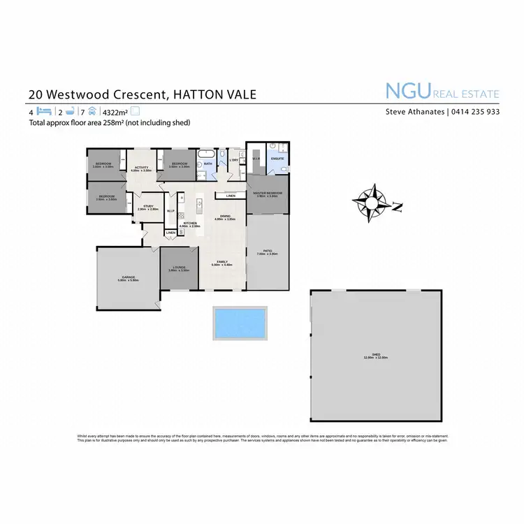 Floorplan of Homely house listing, 20 Westwood Crescent, Hatton Vale QLD 4341