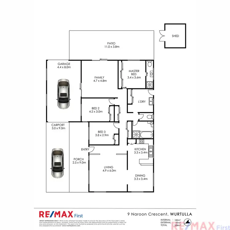 Floorplan of Homely house listing, 9 Naroon Crescent, Wurtulla QLD 4575