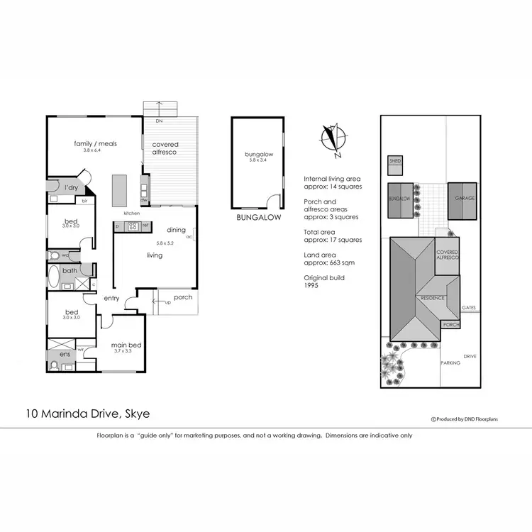 Floorplan of Homely house listing, 10 Marinda Drive, Skye VIC 3977