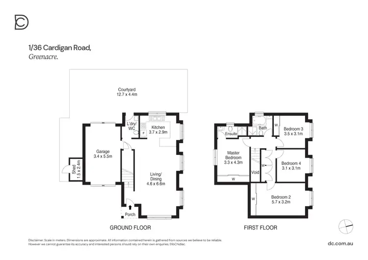 Floorplan of Homely townhouse listing, 1/36 Cardigan Road, Greenacre NSW 2190