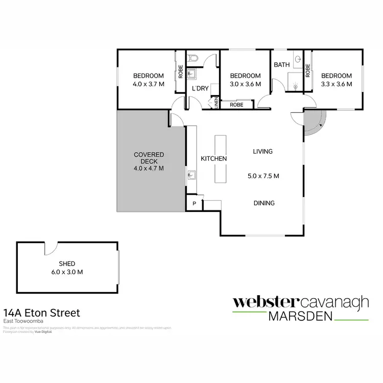 Floorplan of Homely house listing, 14a Eton Street, East Toowoomba QLD 4350