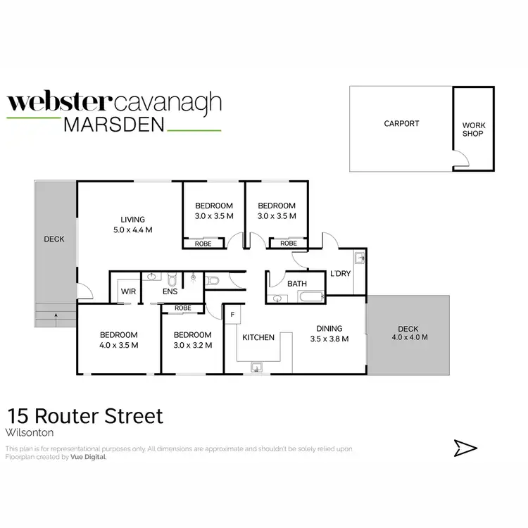 Floorplan of Homely house listing, 15 Router Street, Wilsonton QLD 4350