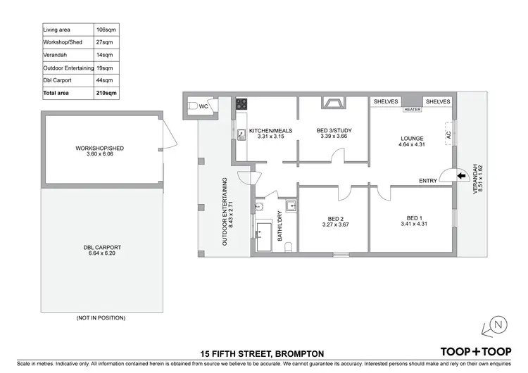 Floorplan of Homely house listing, 15 Fifth Street, Brompton SA 5007