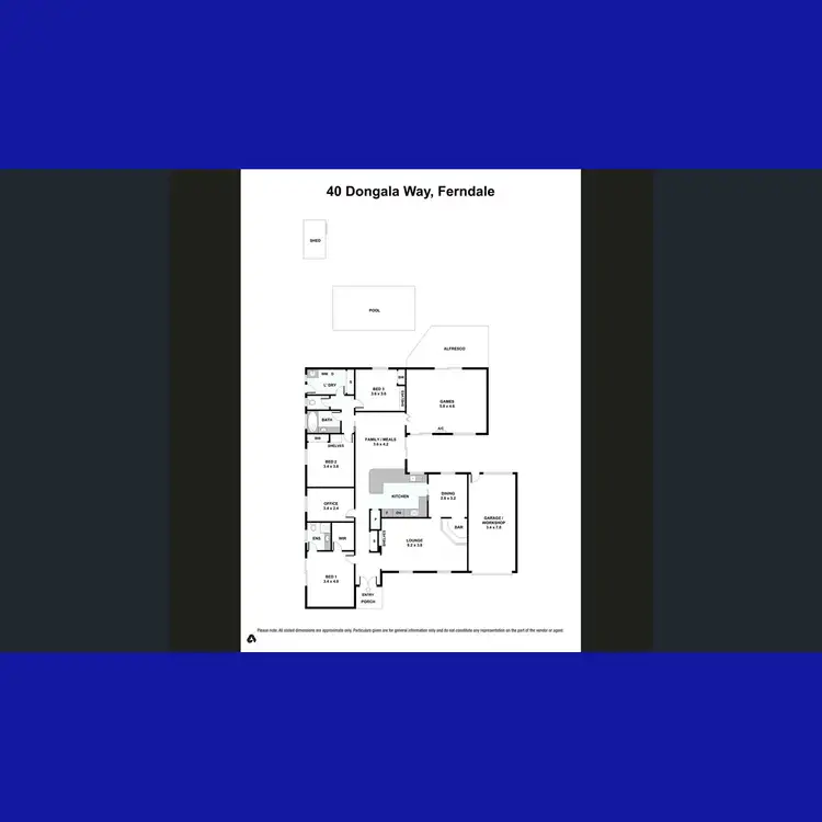 Floorplan of Homely house listing, 40 Dongala Way, Ferndale WA 6148