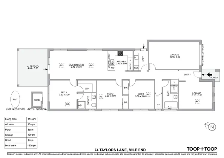 Floorplan of Homely house listing, 74 Taylors Lane, Mile End SA 5031